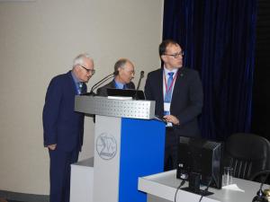 Слева направо - Романов В Г., член-корреспондент РАН, г.н.с., ИМ СО РАН; Васин В.В., член-корреспондент РАН, г.н.с., ИММ УрО РАН, Екатеринбург; Марченко М.А., профессор РАН, зам. директора ИВМиМГ СО РАН.